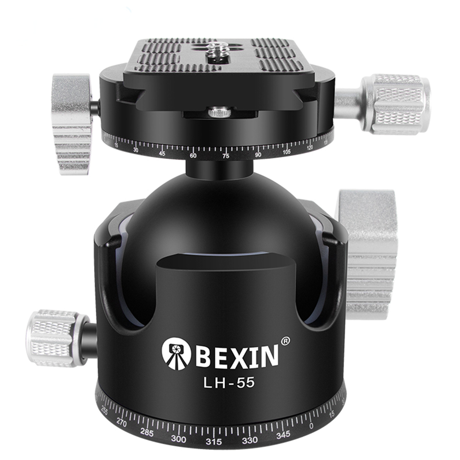 55mm Low center gravity tripod panoramic head With Quick Release Plate for DSLR