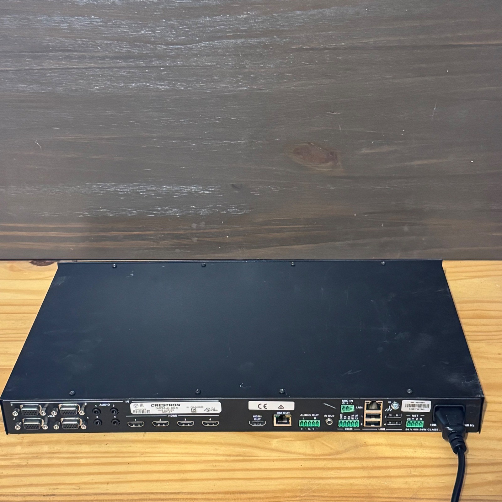 Crestron DMPS3-4K-100-C 3-Series Digital Media Presentation System 4K Switcher