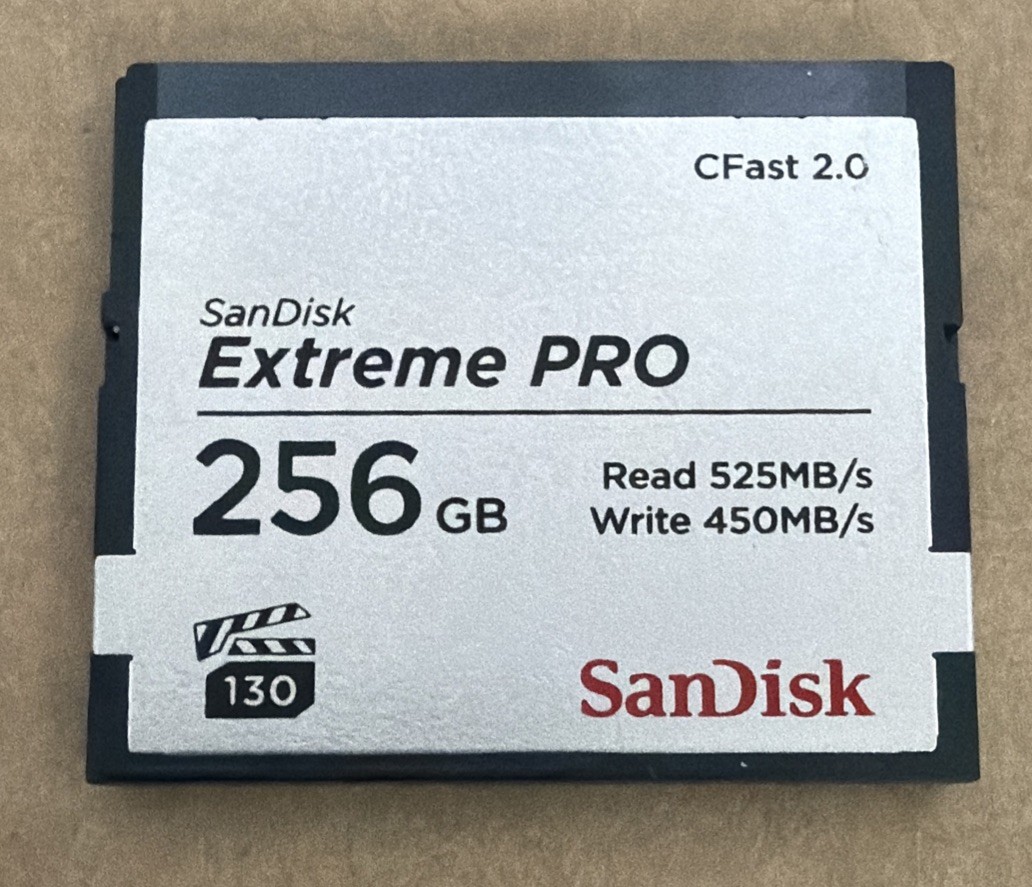 SanDisk 256GB Extreme PRO® CFast® Memory Card (SDCFSP-256G-G46D)