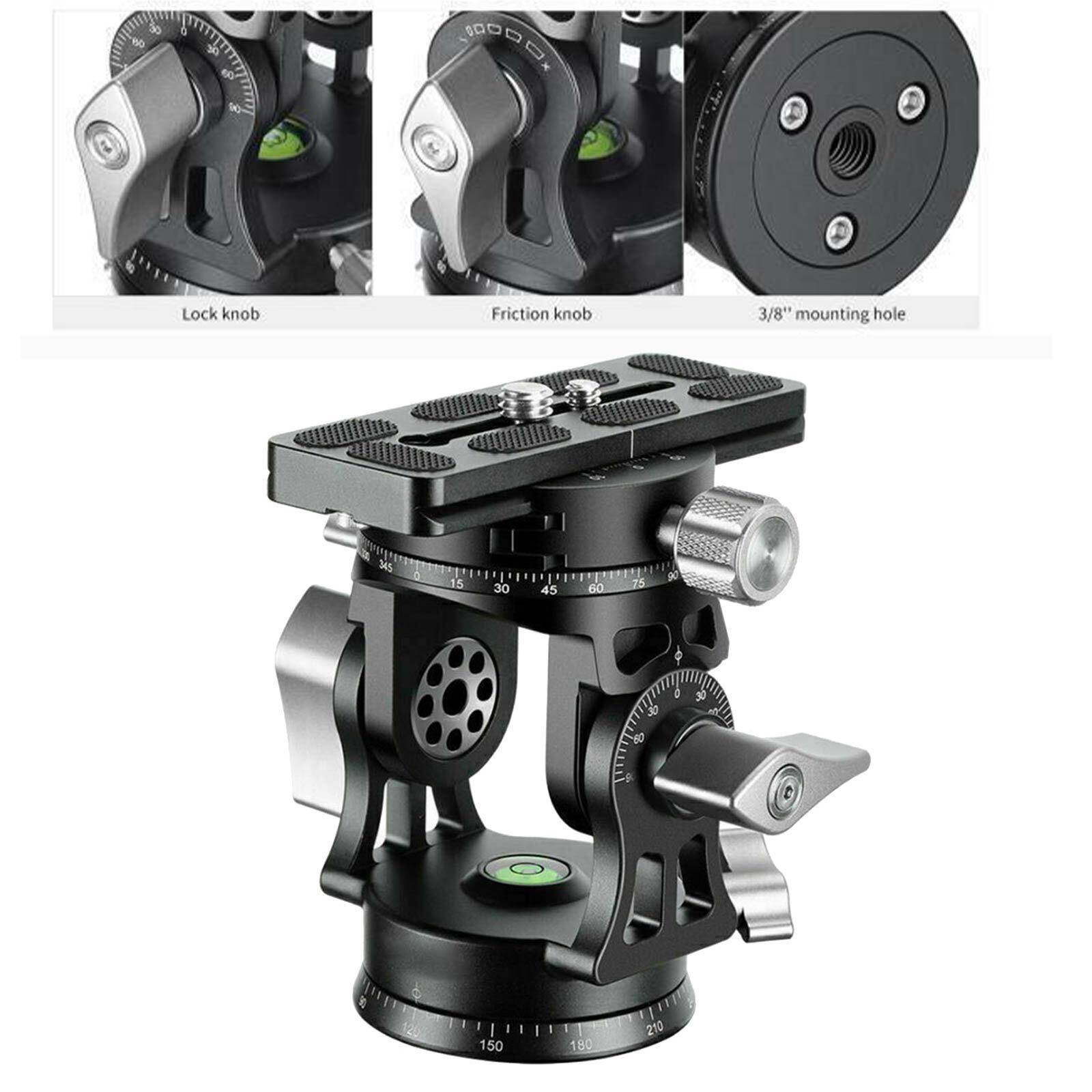 LEOFOTO VH-30R Two-Way Panoramic Tele Lens Head w Handle Arca/RRS Compatible