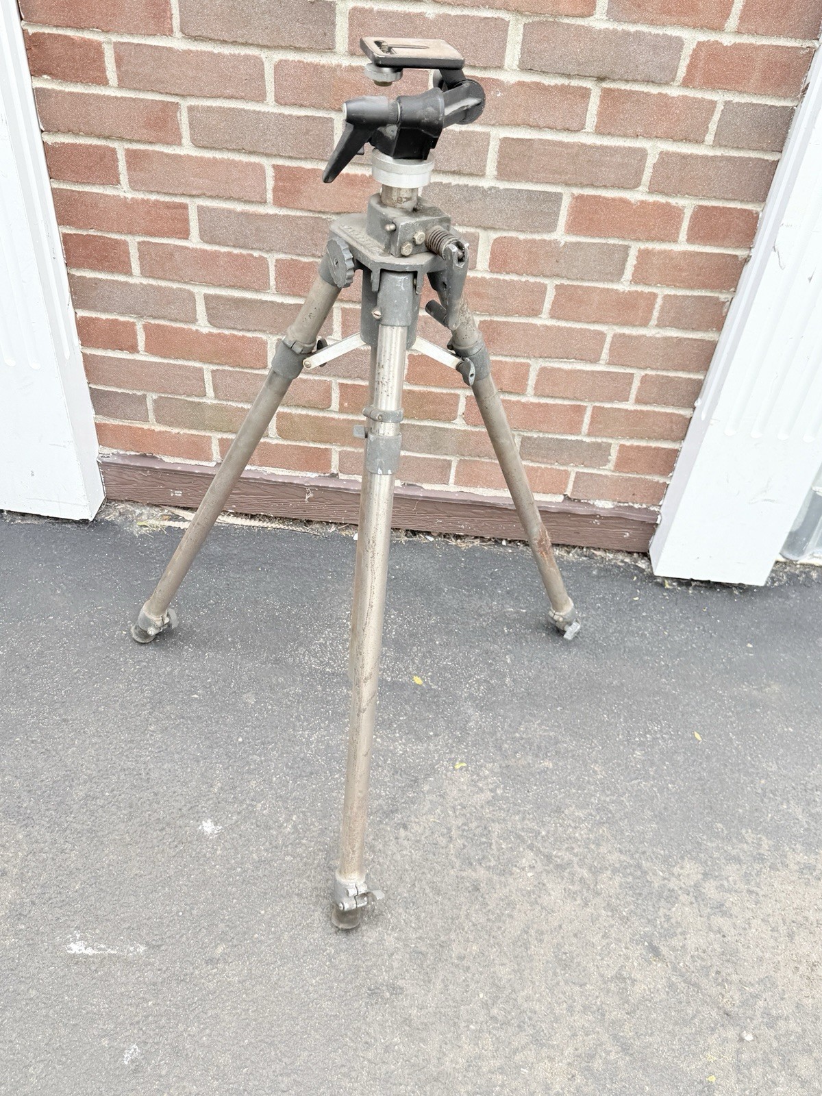 Vintage Majestic Tripod with Pan Tilt Head Heavy Duty Large Format Camera Stand