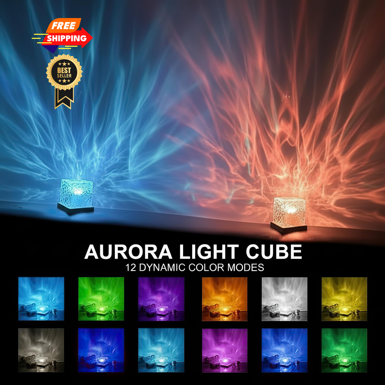 Mavsigak 2026 New Ocean Wave Projector Light, 16 Color Touch & ‎Multicolor