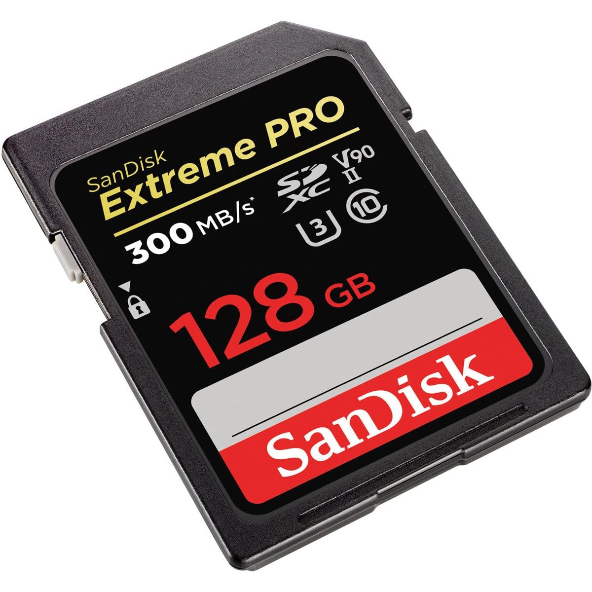 128GB Black Flash Memory Card 8K 4K Full HD Waterproof Shockproof UHS-II V90