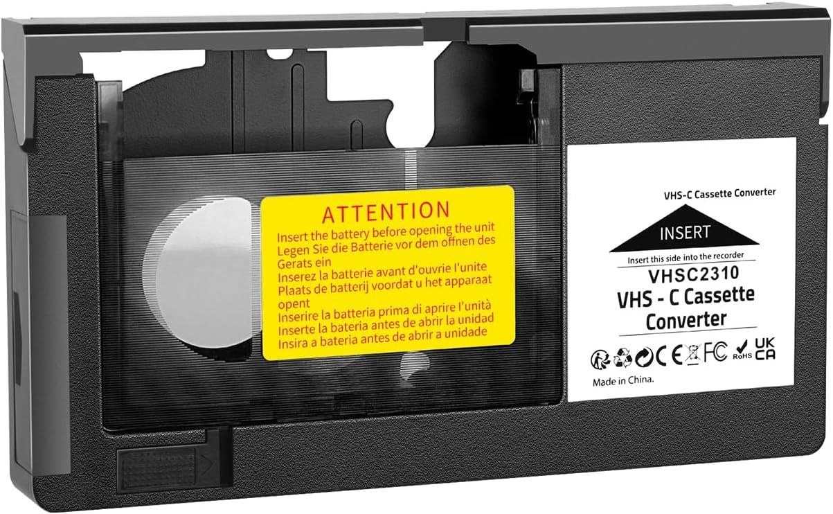 VHS-C Cassette Adapter Motorized for VHS VCR JVC RCA Panasonic