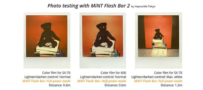 MiNT external Flash Bar 2 for Polaroid SX-70 SX70 SLR670-S SLR670 instant Camera