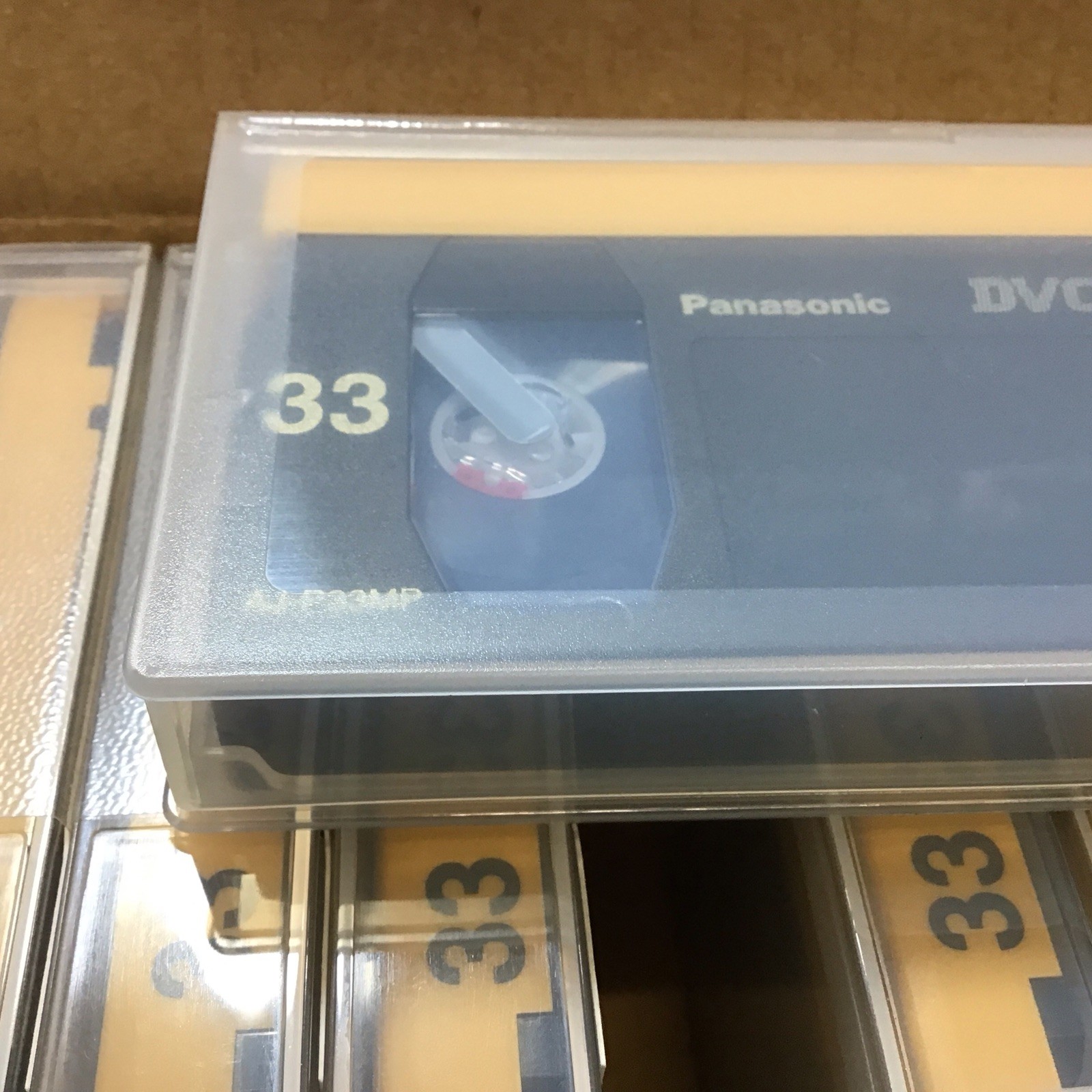 BOX OF 10 Panasonic DVCPRO AJ-P33MP Digital Video Cassettes Tapes 33min New