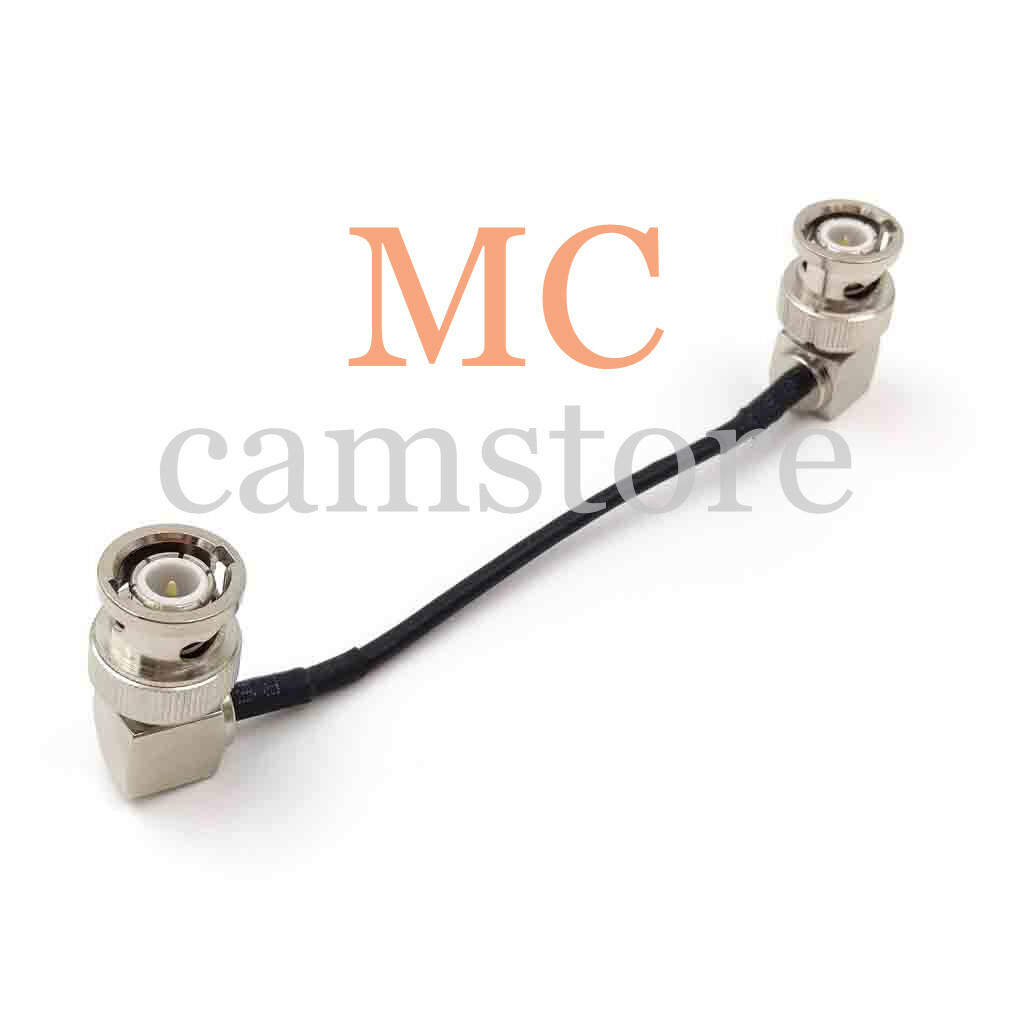 3G HD-SDI Video BNC to BNC Right Angle Cable for Camera Monitor 75 ohm