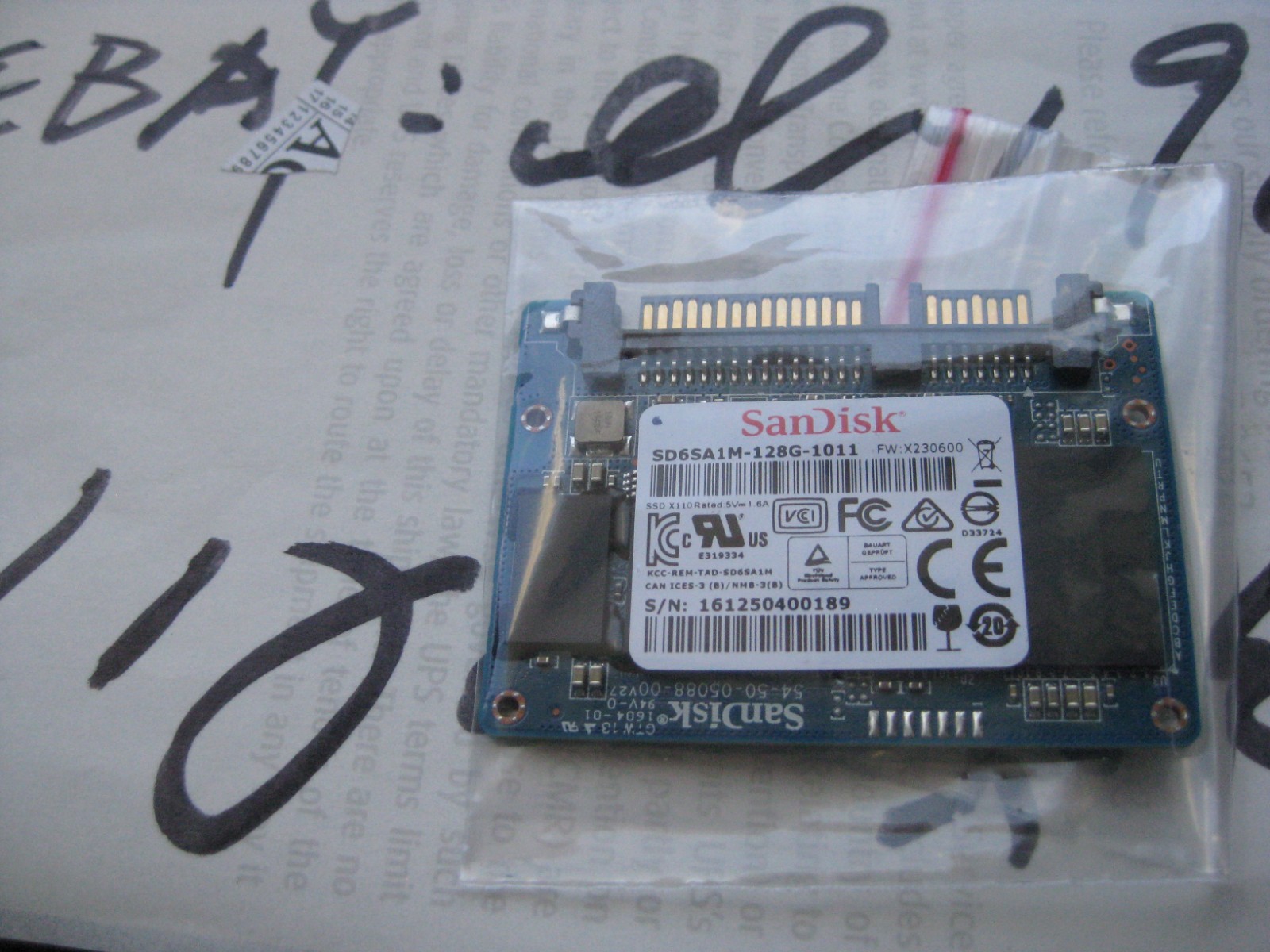 SanDisk 128GB SATA SSD Drive HALF SLIM(1.8″) SD6SA1M-128G *tested*more*50*