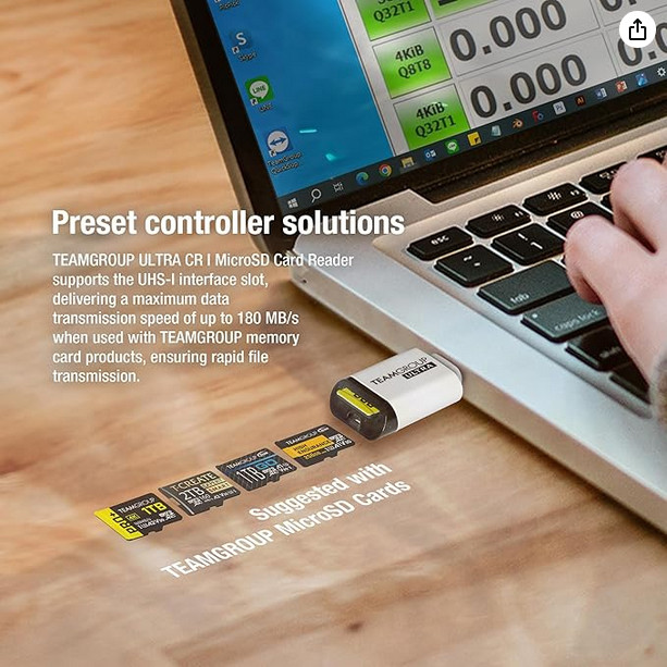 TEAMGROUP Pro Plus 1TB Micro SDXC UHS-I U3 A2 V30 R/W up to 160/110mb/s w/adapt