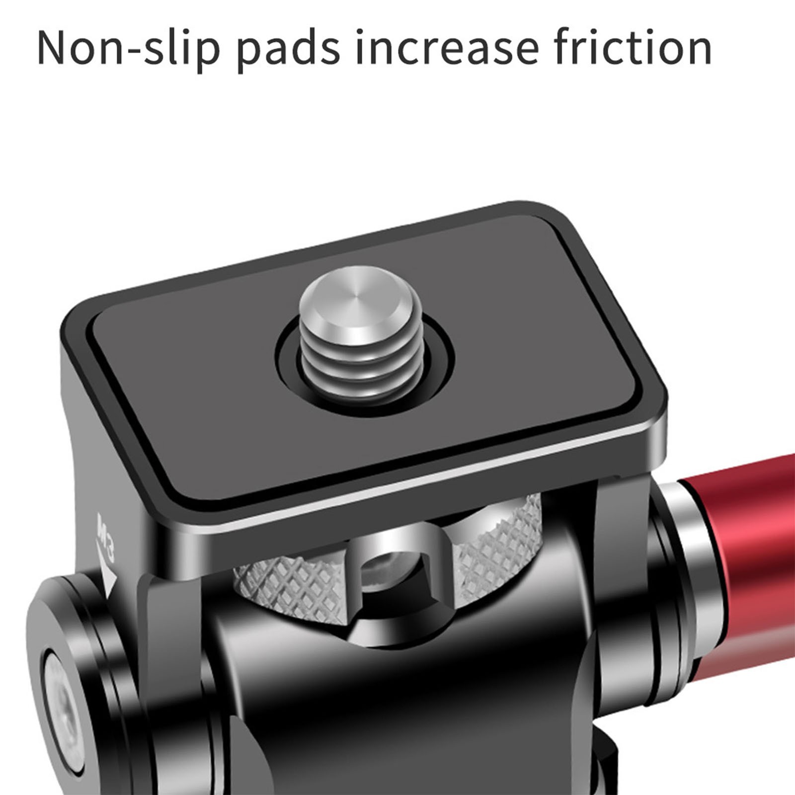 Aluminum 360° Rotation 1/4″ Screw Tripod Camera Hot Cold Shoe Mount Adapter