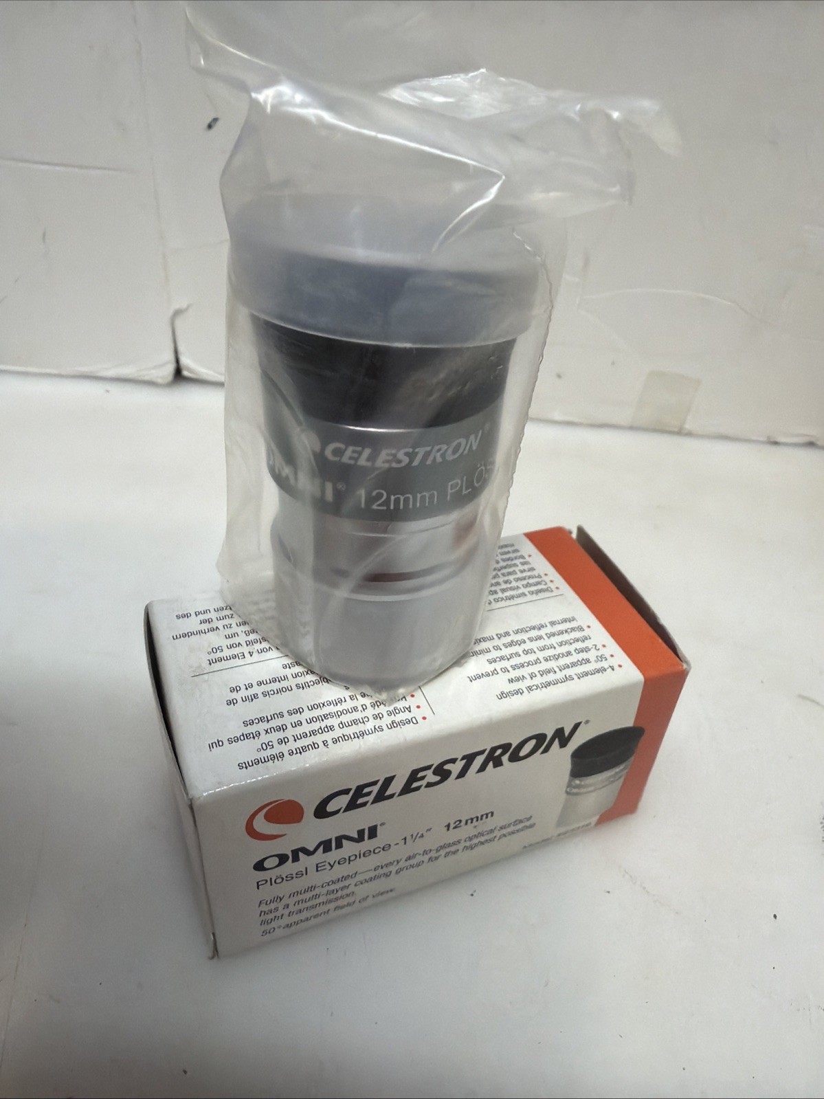 Celestron 93319 12mm Omni Plossl Telescope Eyepiece Lens Fully Multi-Coated New
