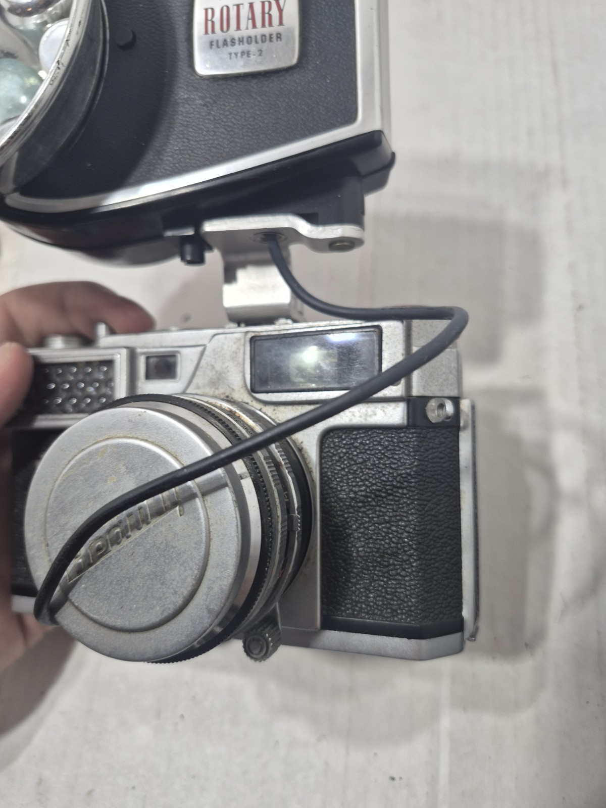 Beauty LM Auto Exposure 35mm Rangefinder Film Camera w/Kodak Rotary Flasholder