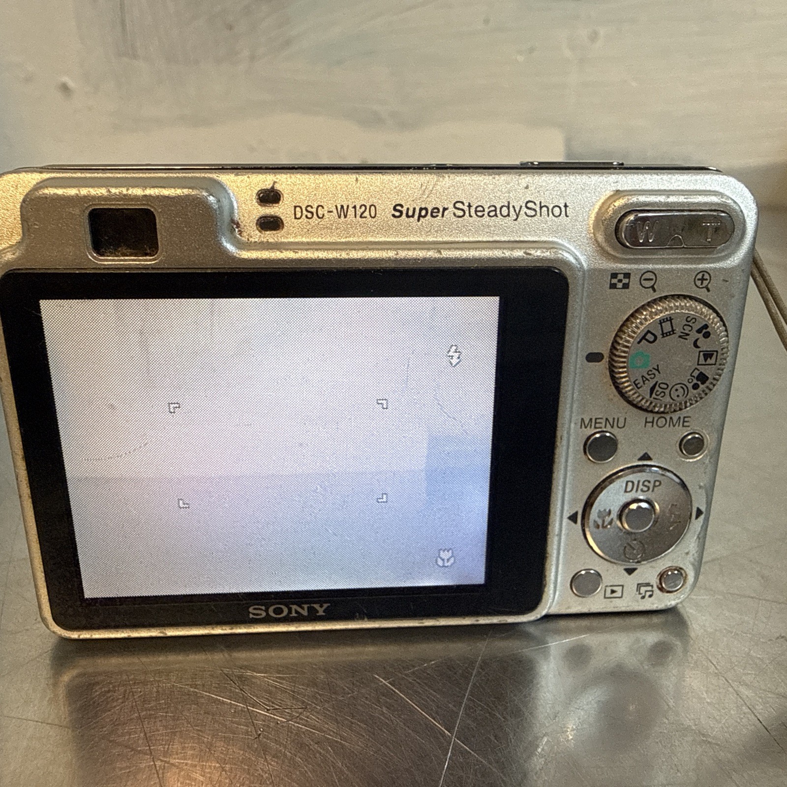 Sony Cybershot DSC-W120 7.2MP CCD Vintage Digital Camera – 100% Working-Silver