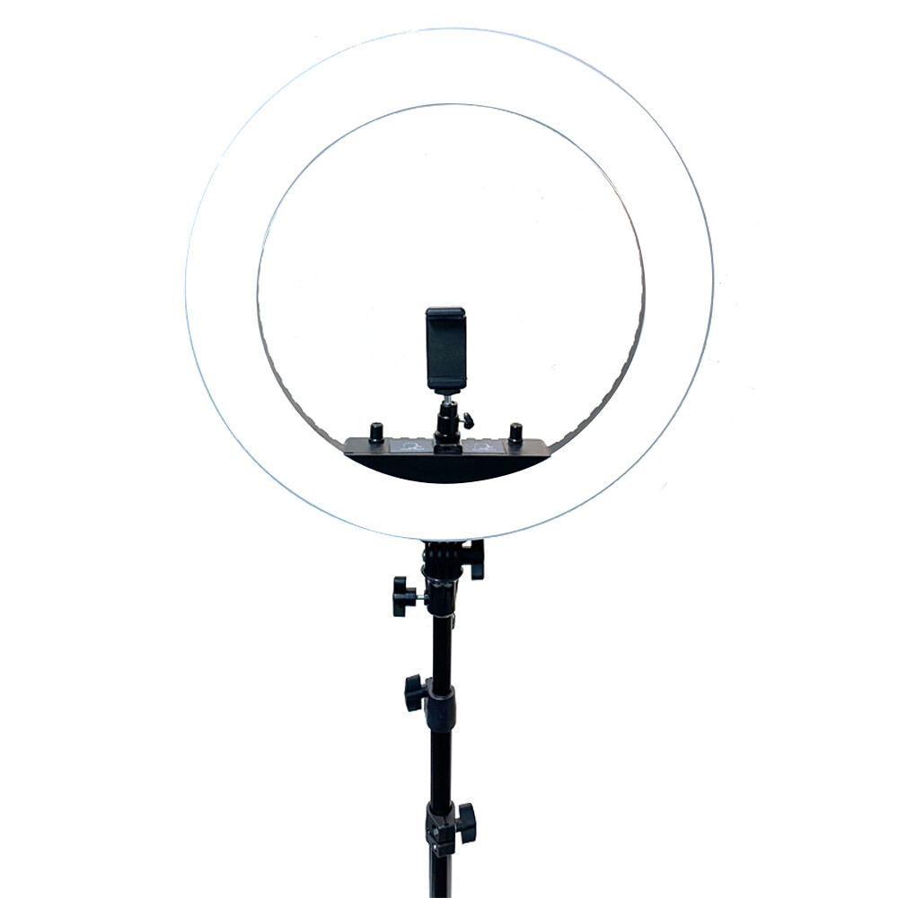 18″ LED Ring Light Kit with Stand Dimmable 6000K For Makeup Phone Camera Youtube