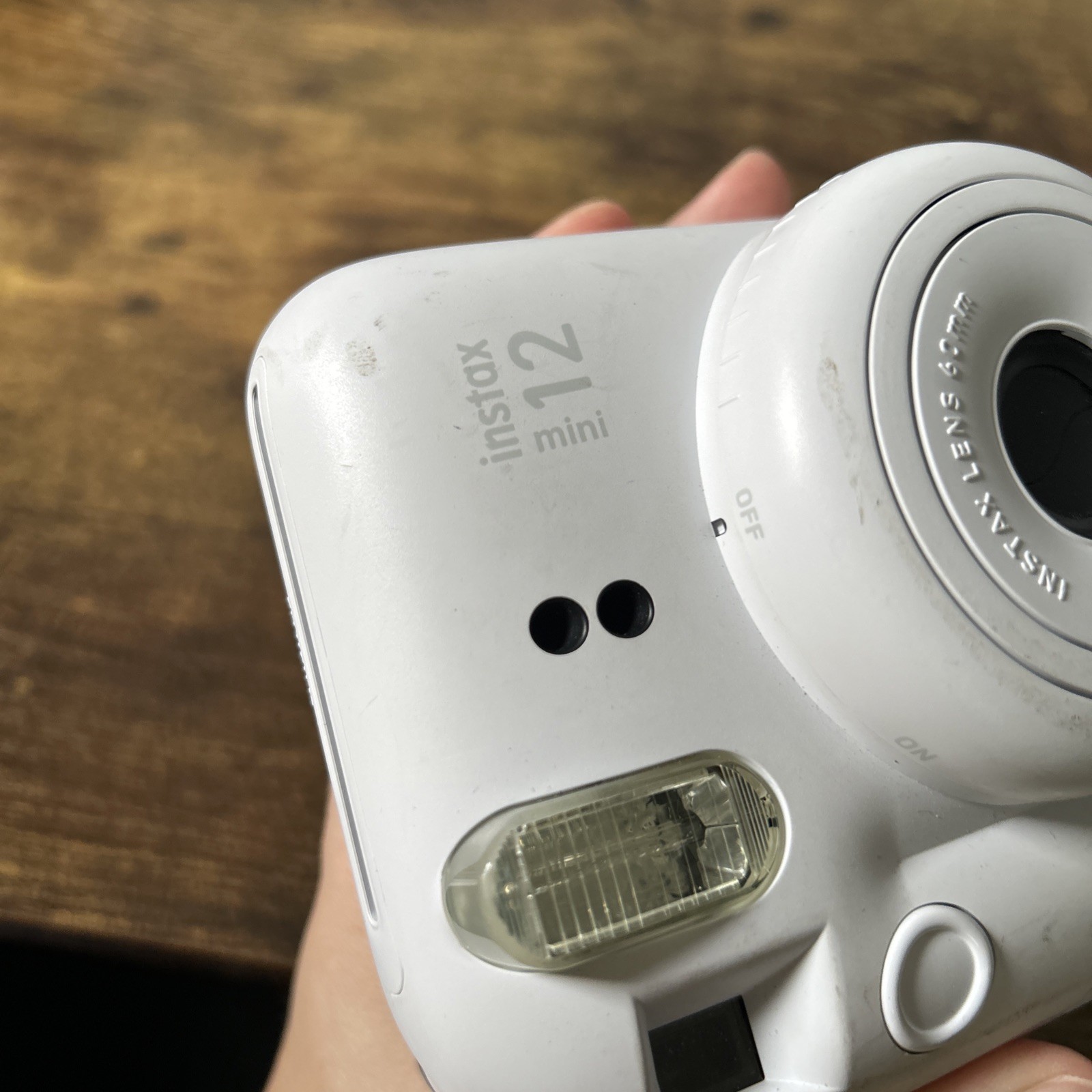 Fujifilm Instax Mini 12 Instant Camera Clay White – Tested Working