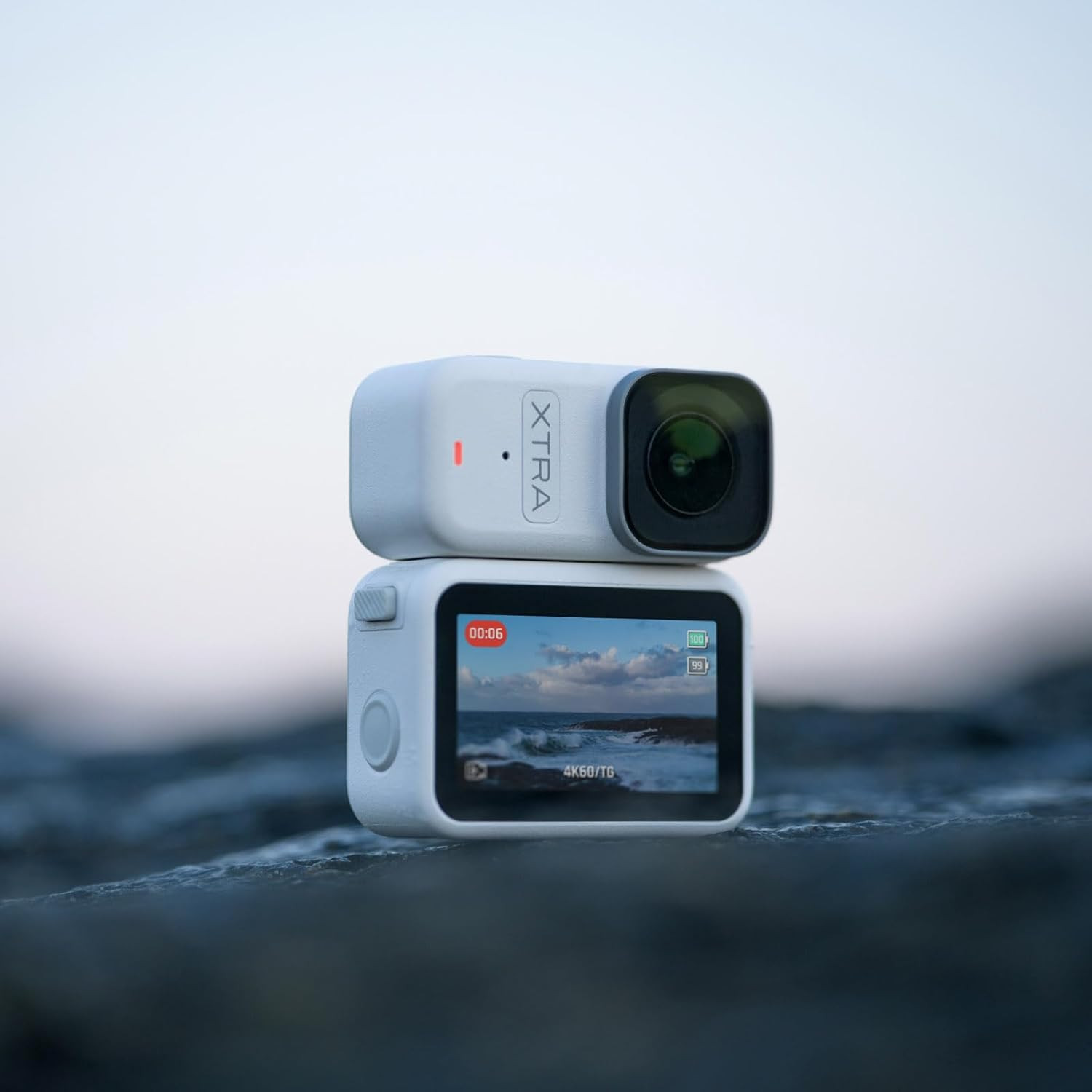 Xtra Atto Wearable 4K Action Camera (128GB), 54 G, Light and Compact, 1/1.3″ Sen