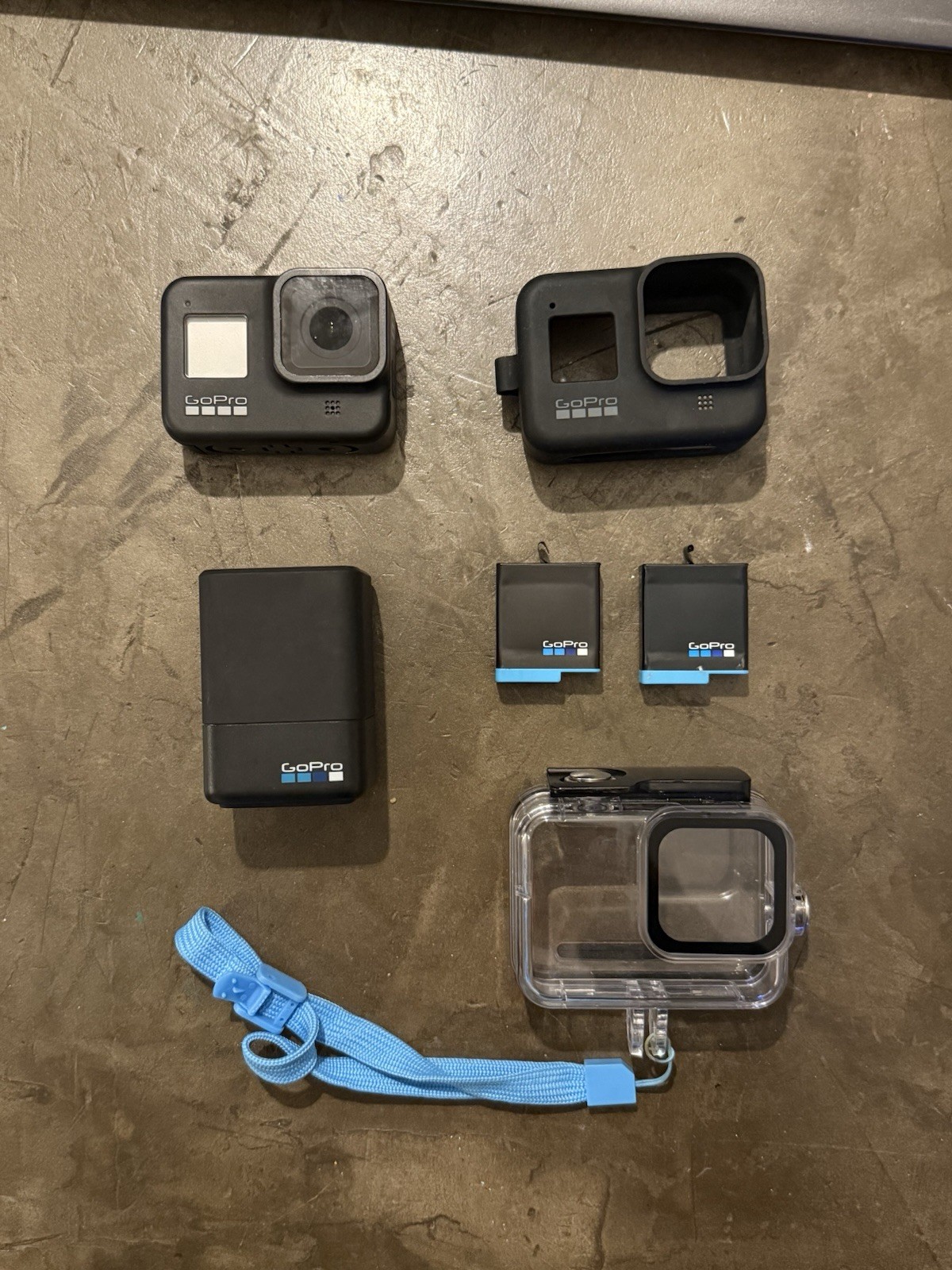 GoPro Hero 8 Black For Parts or Repair Does Not Power On, Accessories Included