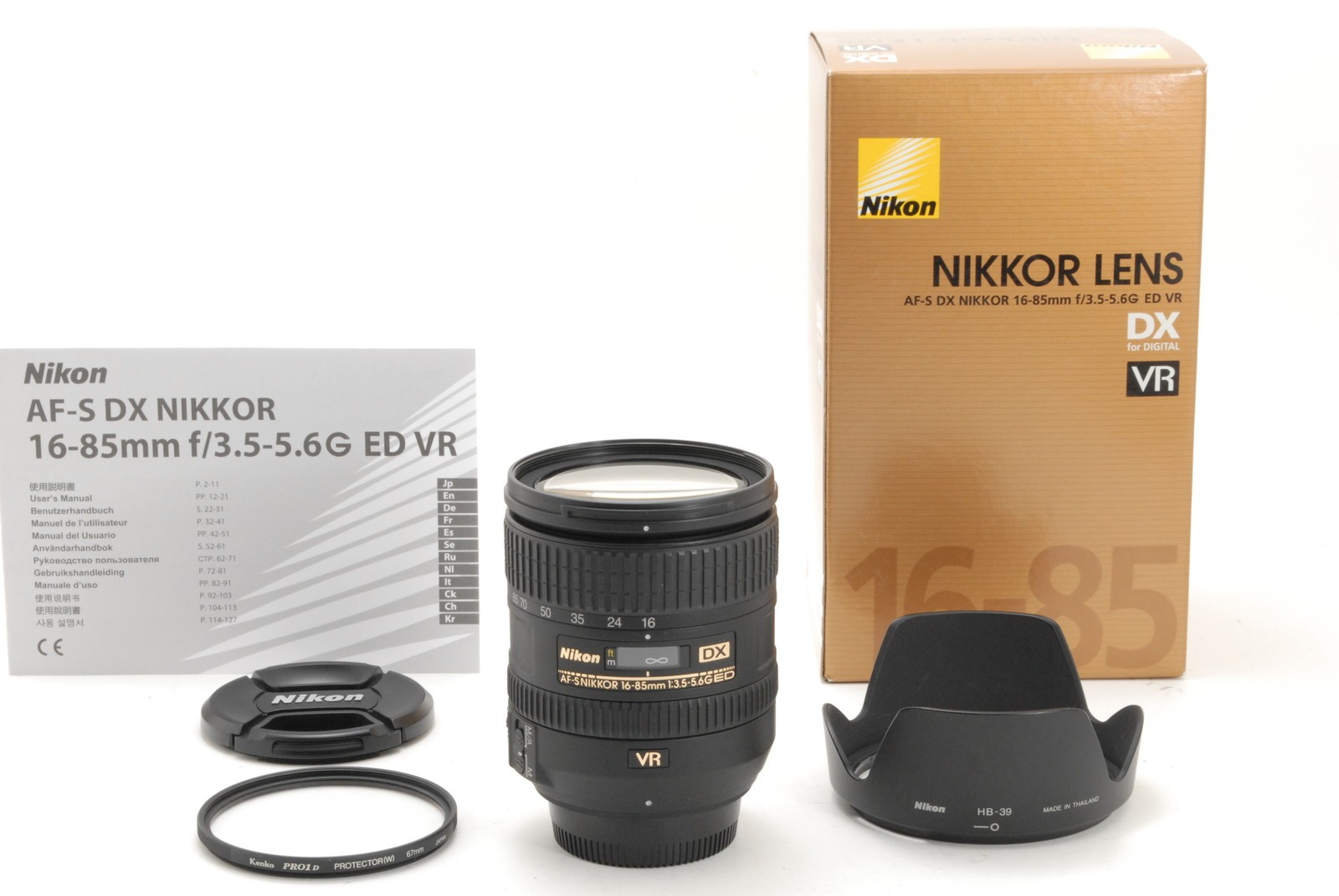 [MINT in BOX] Nikon AF-S Nikkor 16-85mm f/3.5-5.6G ED Zoom Lens From JAPAN