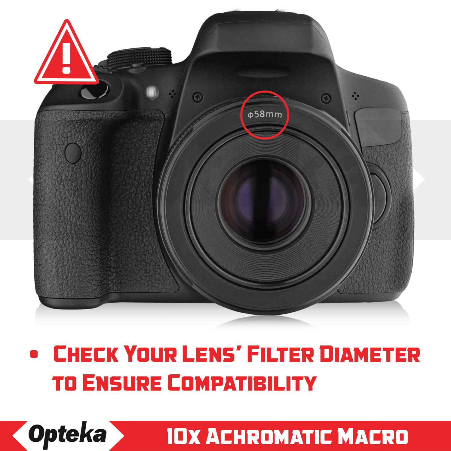 Opteka 10x Macro Lens for Canon EF-M EOS-M M200 M100 M50 M10 M6 M5 M3 M2