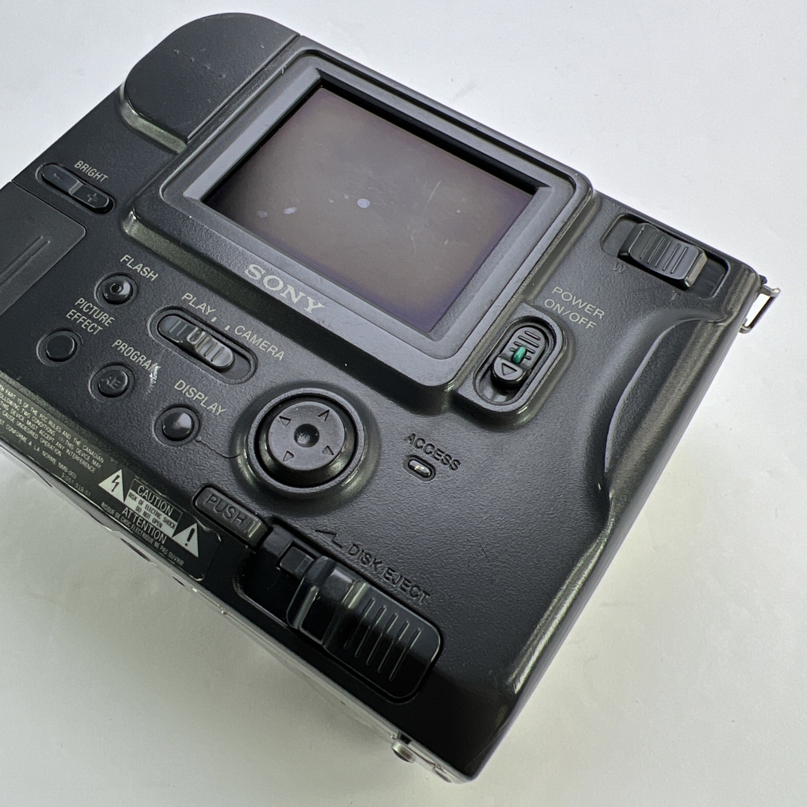 Sony Mavica MVC-FD75 Digital Camera with 3.5″ Floppy Vintage TESTED No Battery