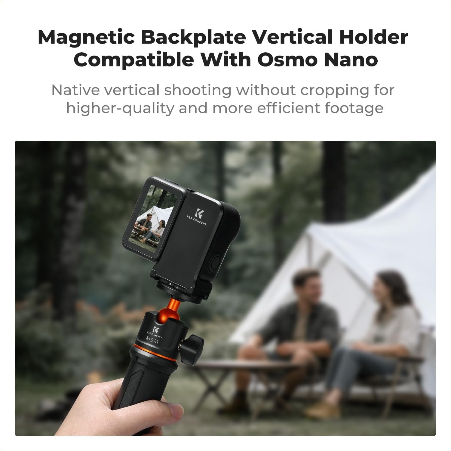 K&F CONCEPT Magnetic Vertical Shoot Adapter for DJI Osmo Nano/Xtra Atto Vlogging