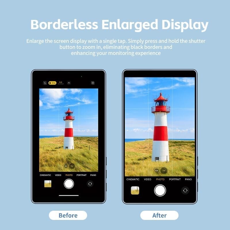 SHIMBOL CP5 Lite 5″ Vlog Selfie Phone Monitor Screen 1080P HD iPhone Gear Camera