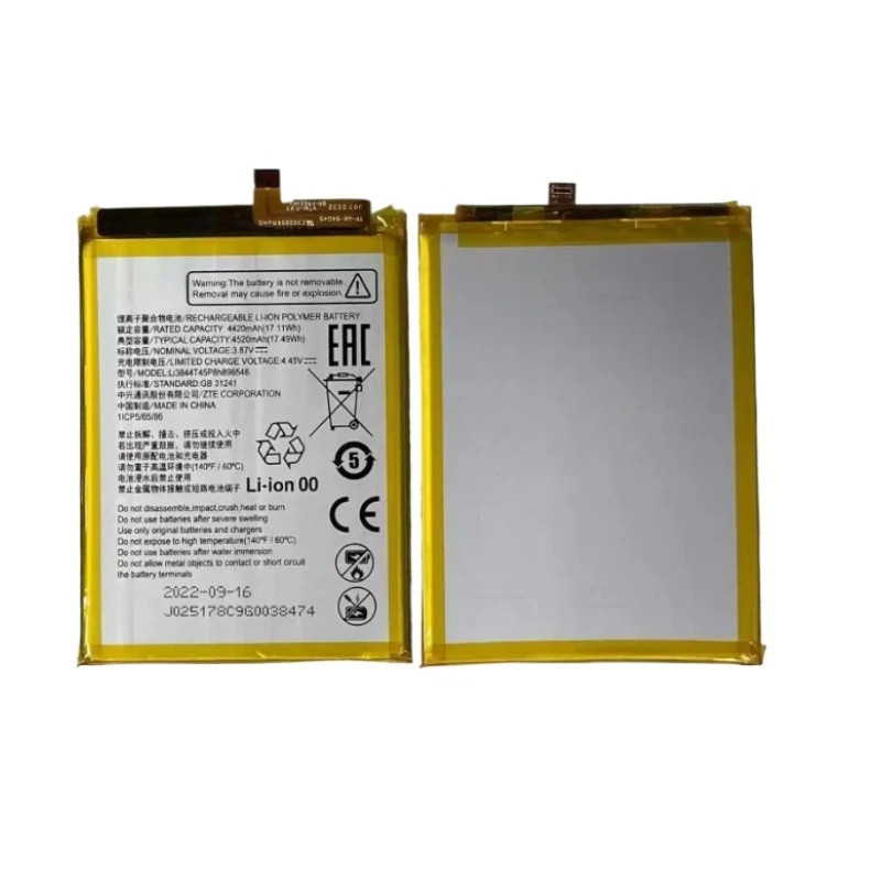 1 PCS Replacement Battery Li3844T45P8h896546 for ZTE Blade V40S Axon 40 SE NEW