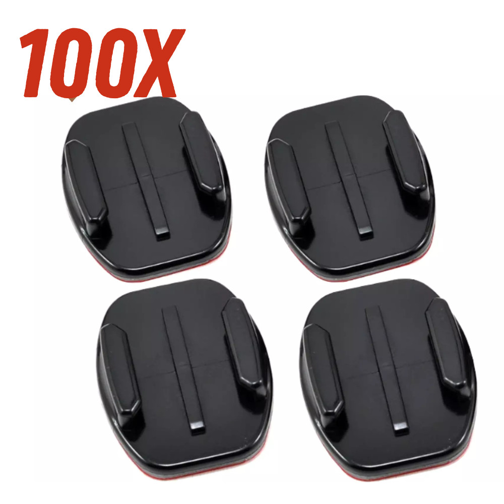 (100) Flat 3M Sticky Mounts Adhesive Pads For GoPro HERO 11/10/9/8/7 BULK DEAL