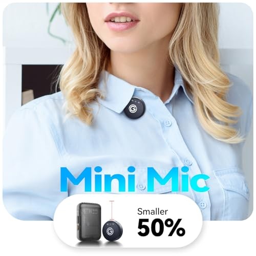 Wireless Lavalier Microphone for 2TX+2RX(USB Type-C & Lightning) Sapphire Blue