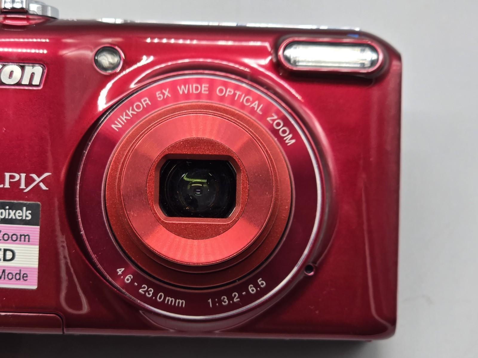 Nikon COOLPIX L28 20.1MP Digital Camera Red Tested And Working
