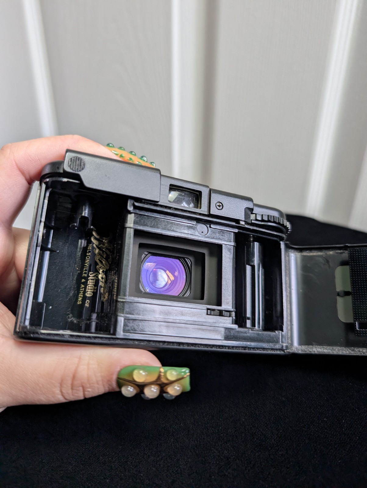 Olympus XA 35mm Film Camera with A11 Electronic Flash Unit, Black