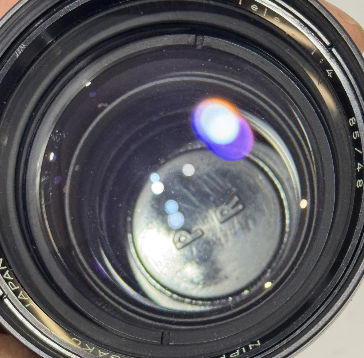 Nikkor-Tele 85/48 F4 85mm Auxiliary Lens For Nikkorex Auto 35 (48 to 85mm)