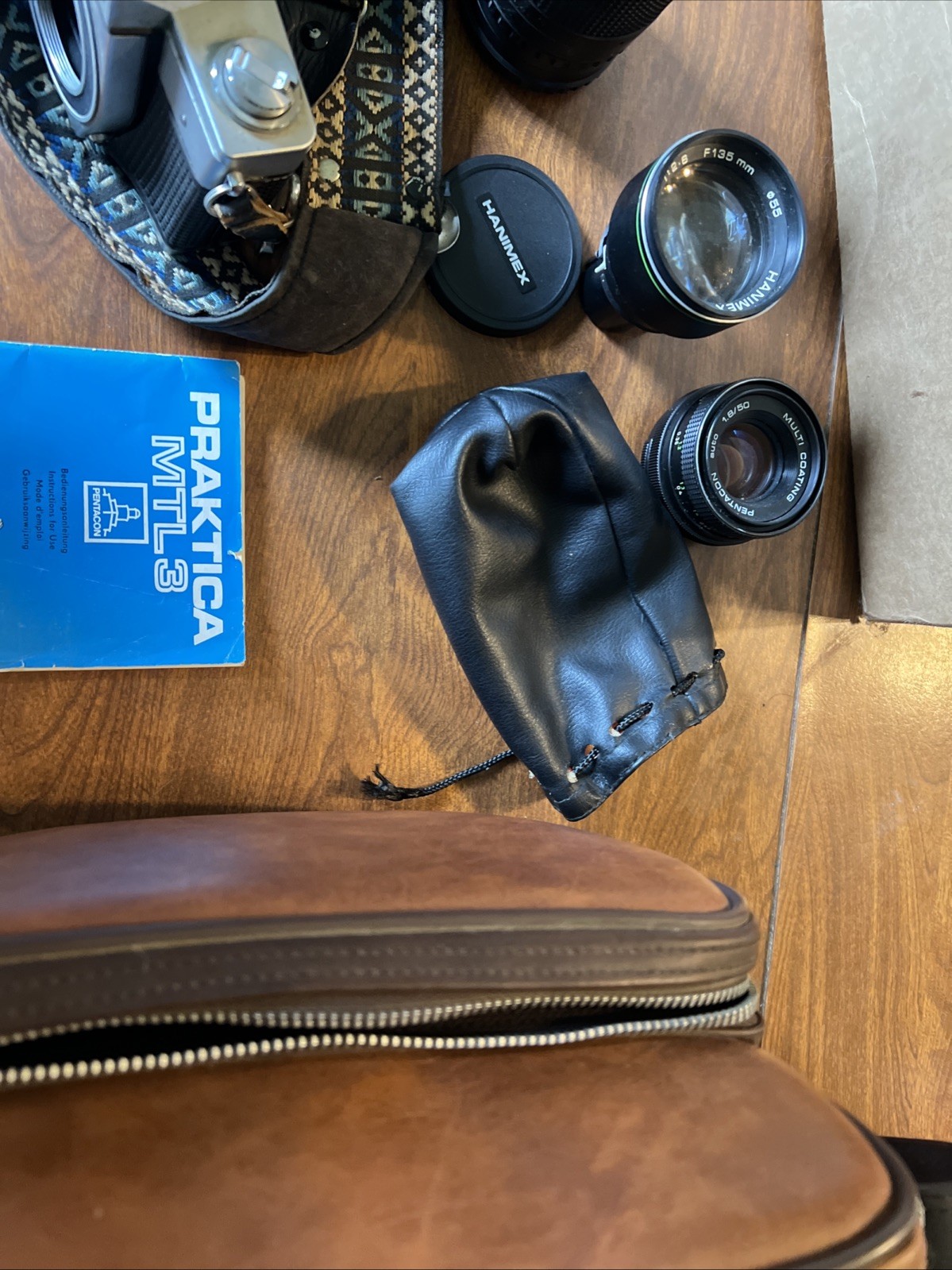 Vintage Praktica MTL-3 Camera with Accessories and Carrying Case Untested