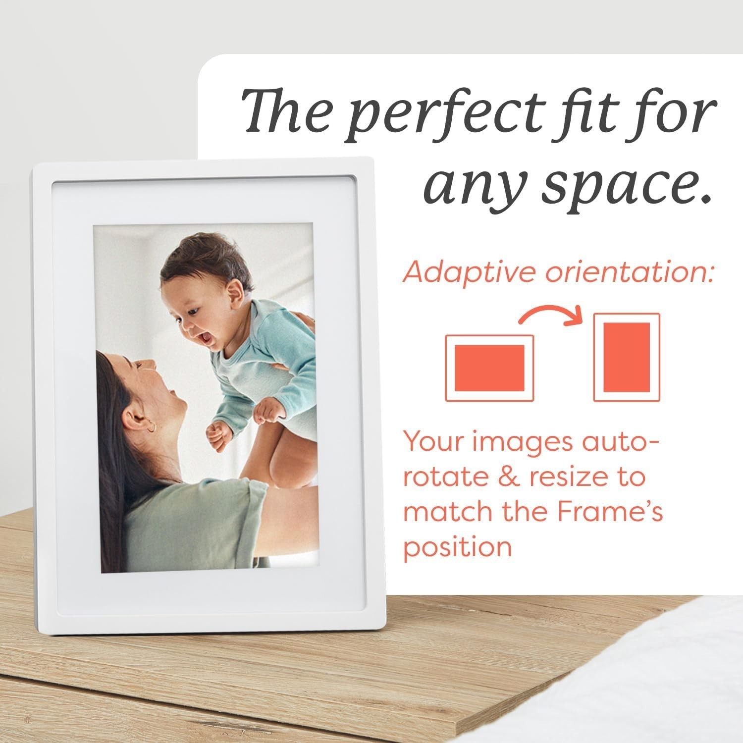Skylight Frame 10-inch Wi-Fi Digital Photo Frame, WHITE, NEW