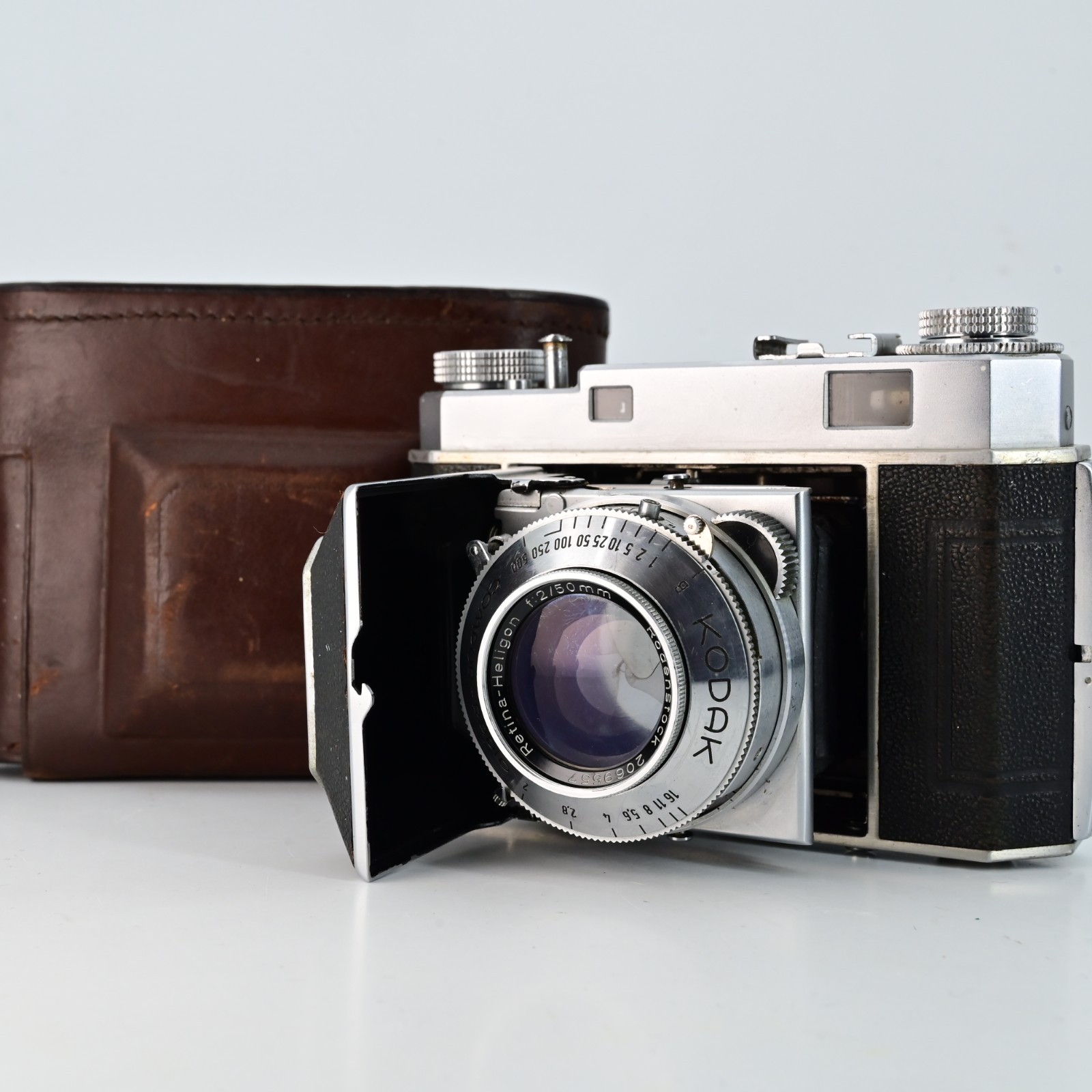 Kodak Retina II Folding 35mm Film Rangefinder Camera Rodenstock Heligon 50mm f2
