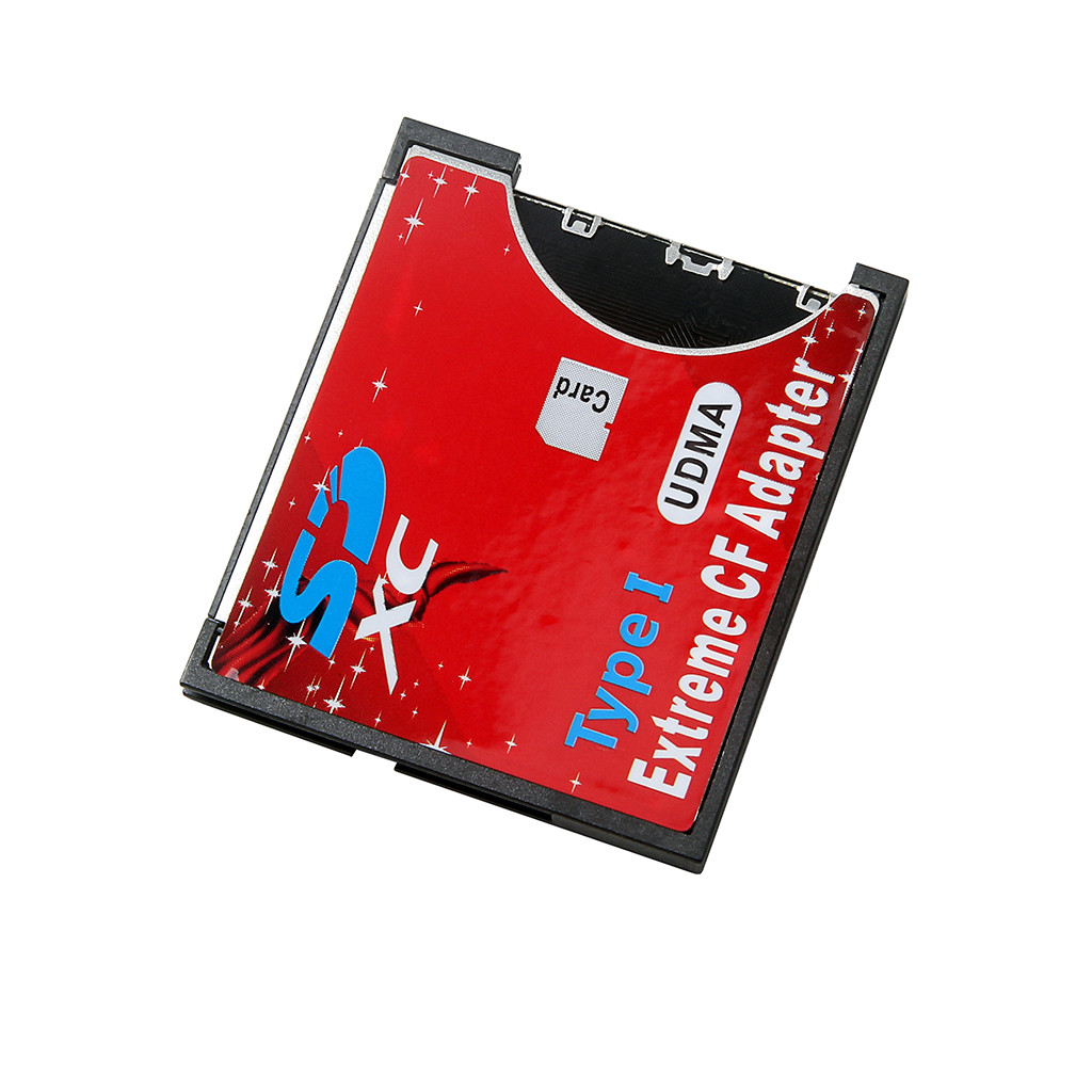 Speed SDXC SDHC SD to CF Compact Flash Memory Card Reader Adapter Type I High