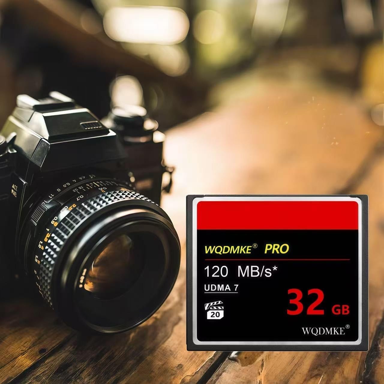 32GB UDMA CF Memory Card with 120MB/s Speed, Temp Proof, for Cameras