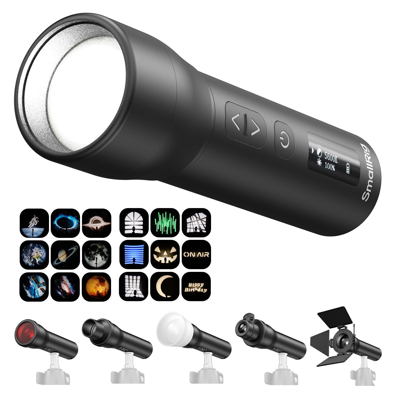 SmallRig RF 05B Portable LED Photography Flashlight 1900K-8000K, 2600mAh – 6137