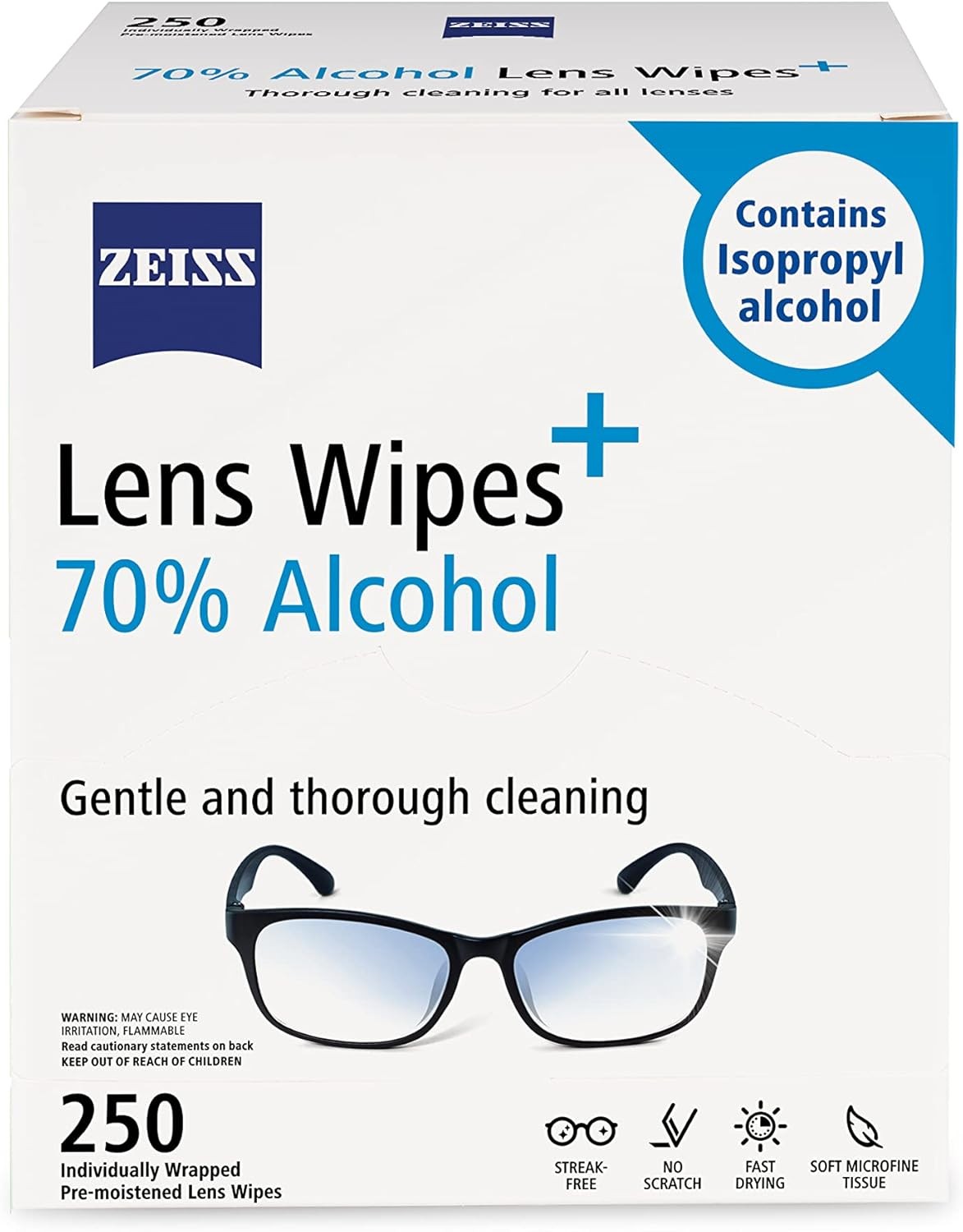 Zeiss Pre-Moistened Lens Cleaning Wipes, 600 Count