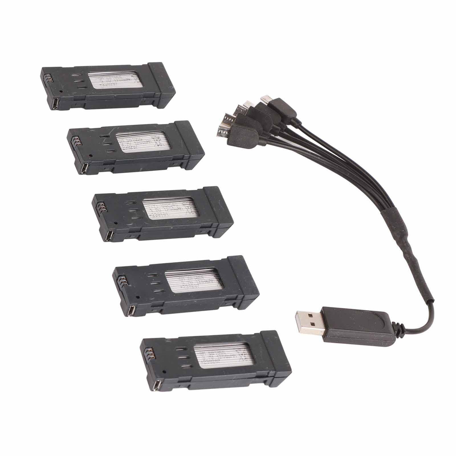 (3.7V 1200mAH Lithium Battery Portable Drone Battery With 5 In 1 Charger FA