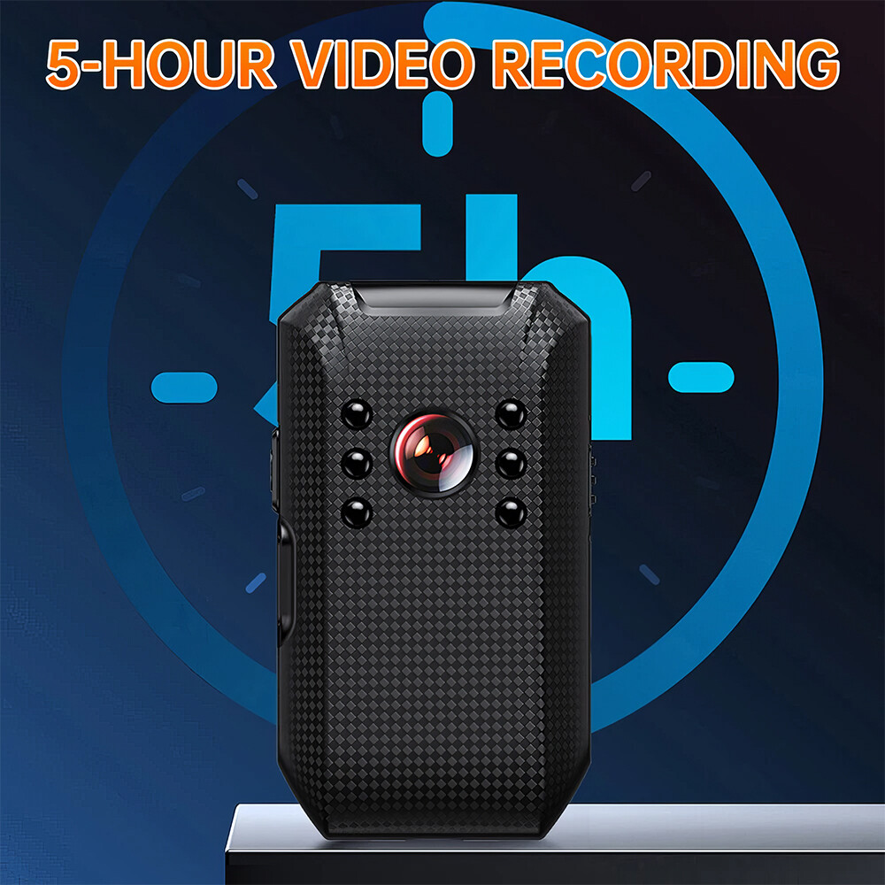 Upgraded Body Camera with Audio & Video Recording Cam Mini Police Worn Bodycam