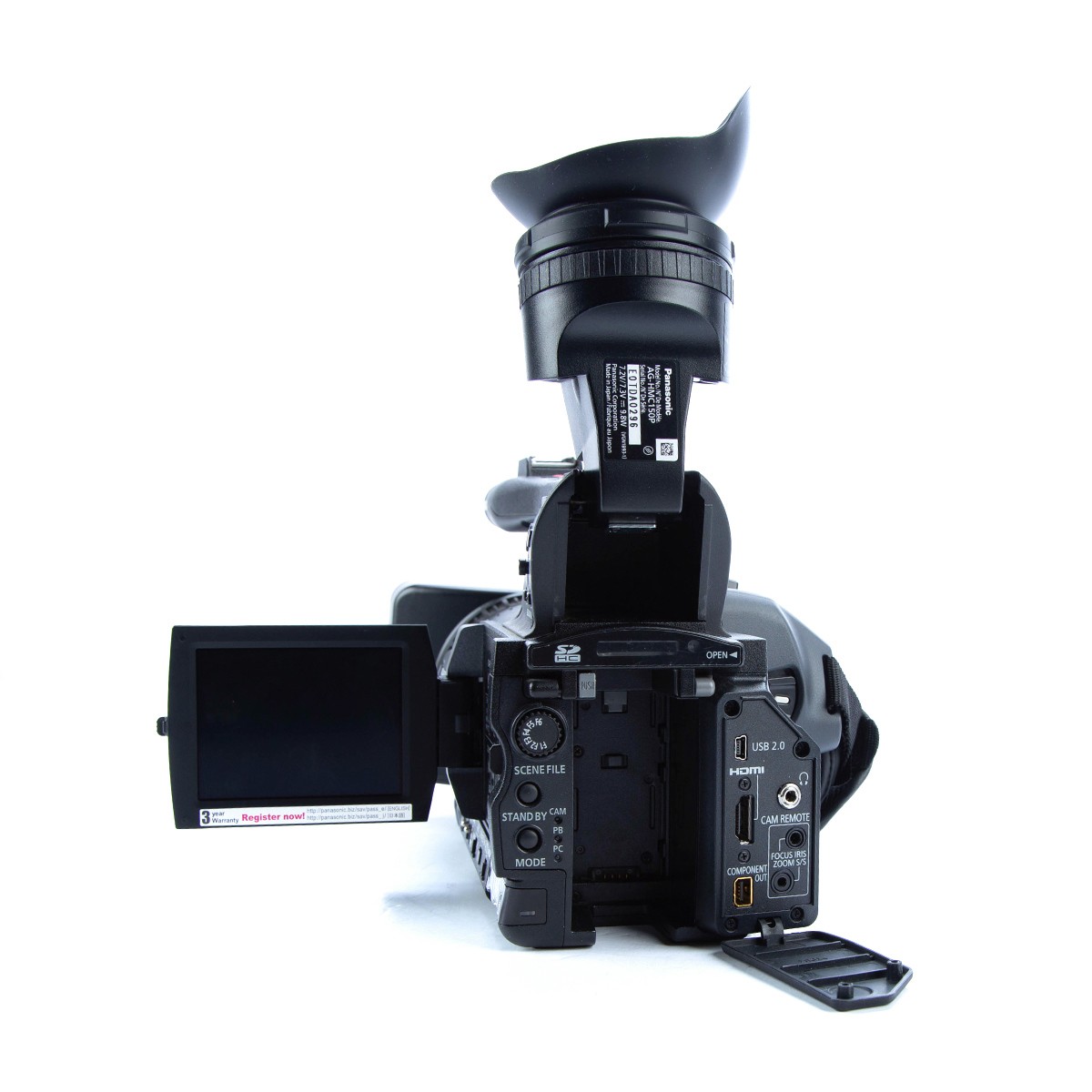 Panasonic AG-HMC150 AVCCAM Professional Camcorder – (78 Hours) SKU#2069206