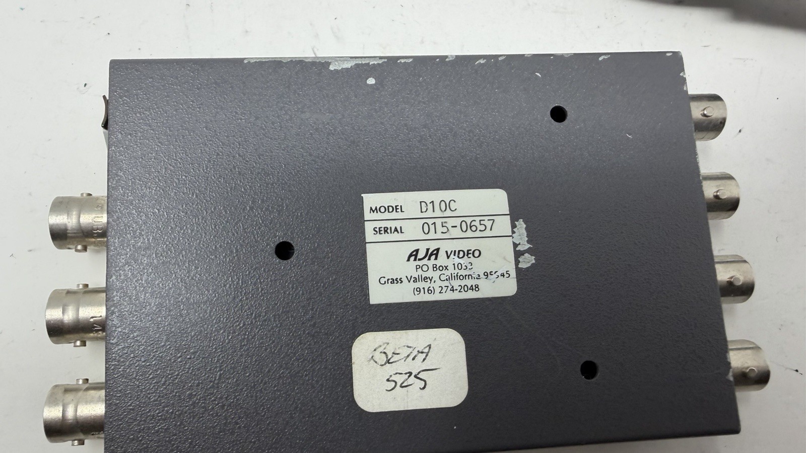 AJA Video D10C Serial Digital to Analog Converter –Component/Composite For Parts