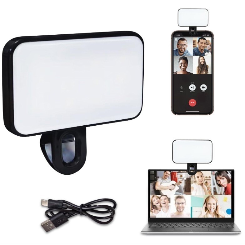 2X Portable Rechargeable Mini LED Fill Selfie Light for Smart Phone Iphone iPad