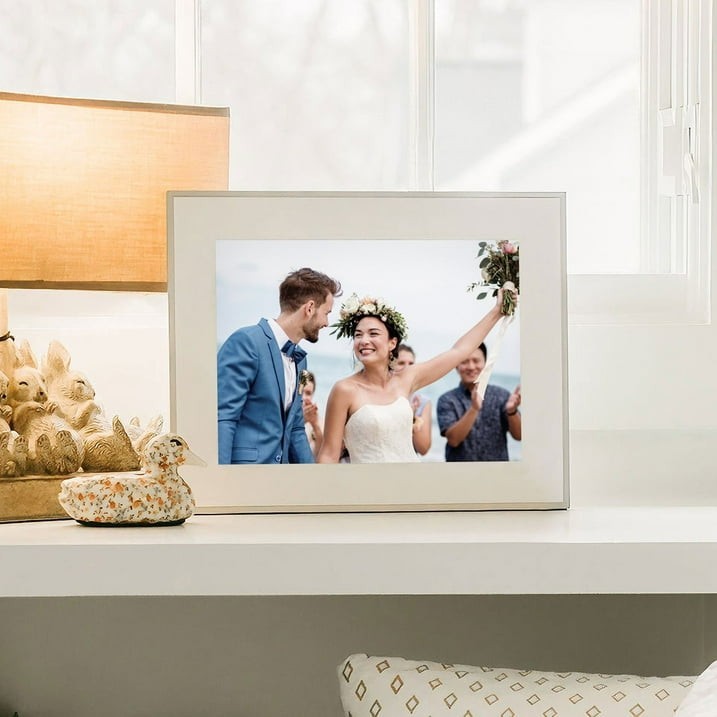 Aura 12″ Aspen Digital Photo Frame -Gray