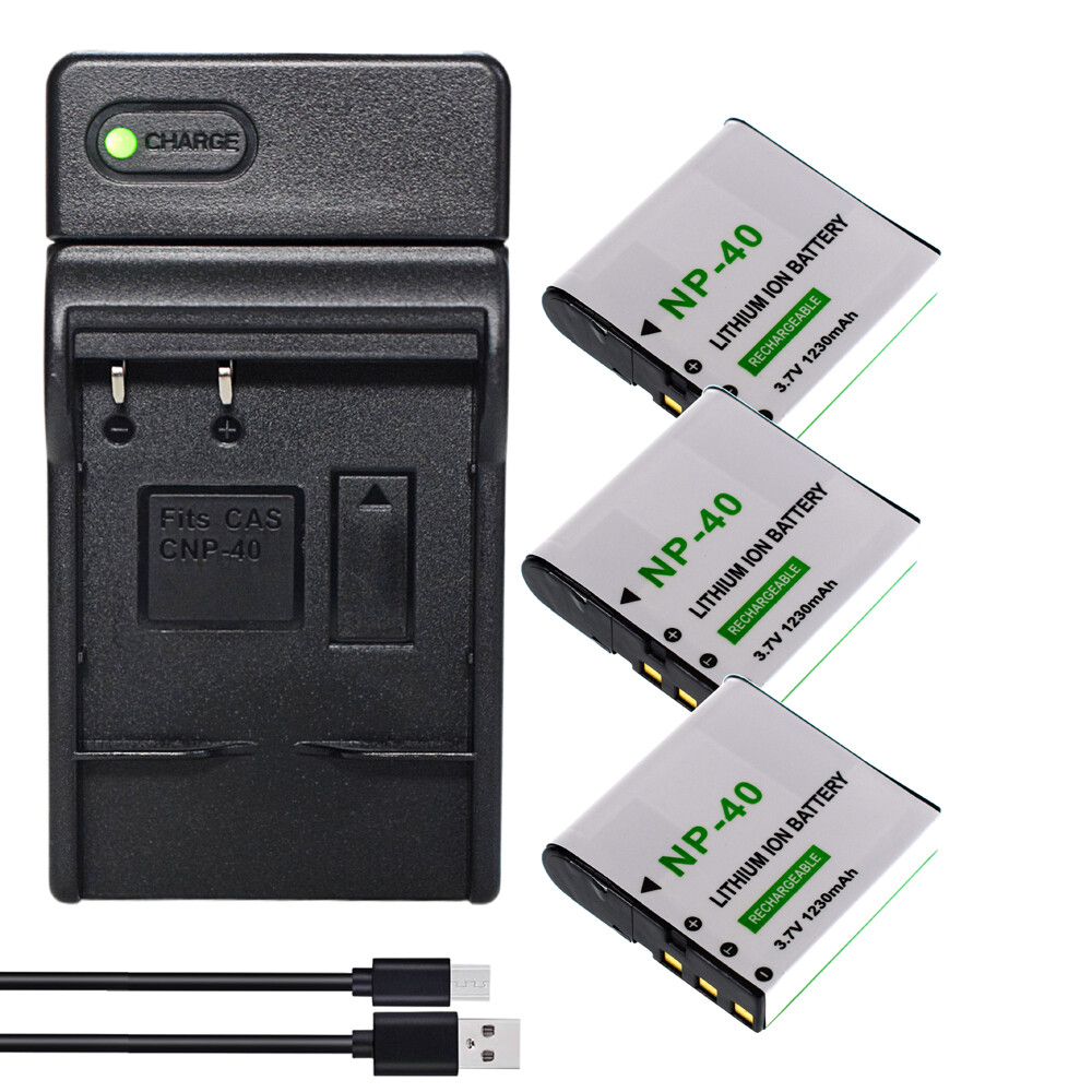 Battery or Charger for PAC-0040 PAC0040 SKL-60VG0376121700023 NP40DBA NP-40DCA