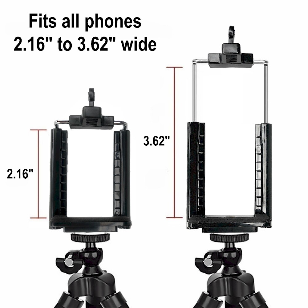 Cell Phone Tripod Adapter Mount for iPhone Smartphone Samsung Tripod Mount Clip
