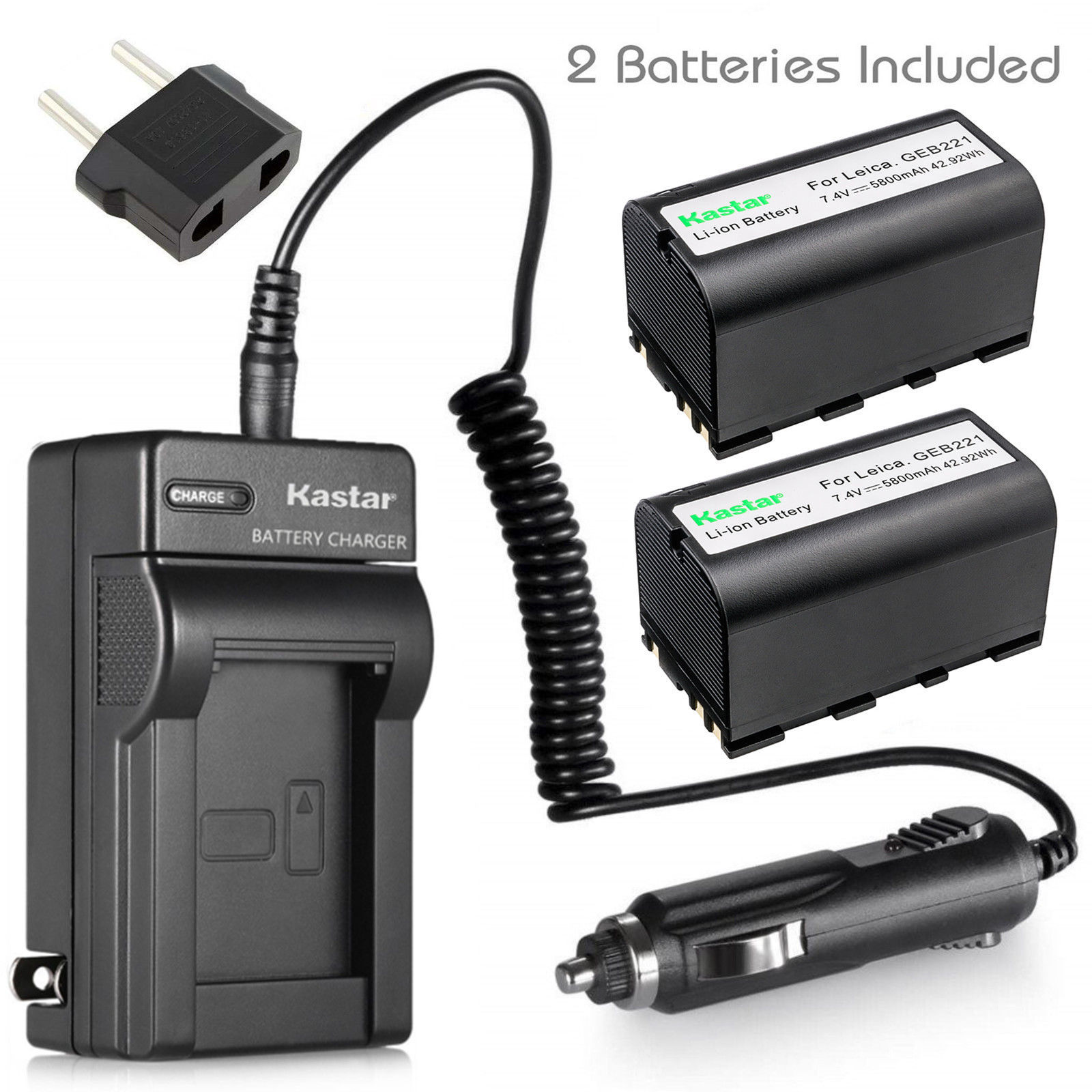 GEB221 Battery or AC Charger for Leica GEB171 GEB211 GEB212 GEB241 GEB242 GEB371