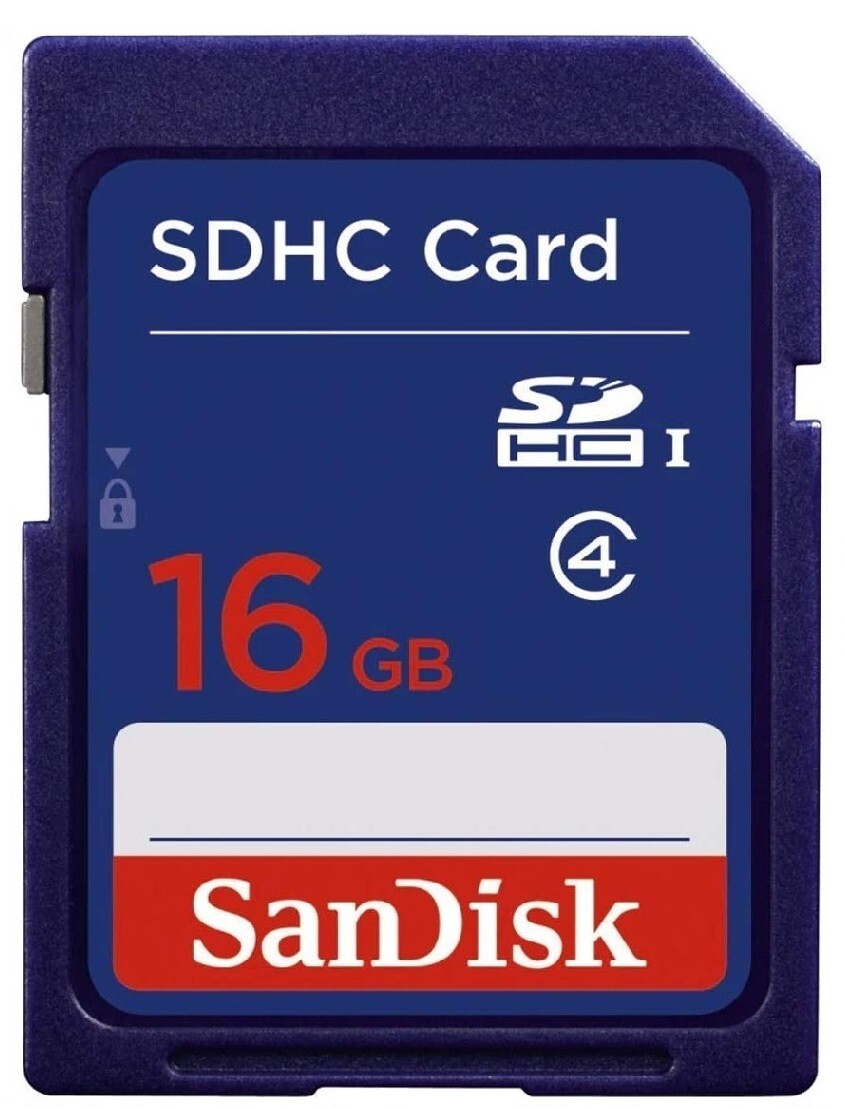 16GB Sandisk SD Cards for Digital Cameras / Trail Camera / Computers (2 Pack)