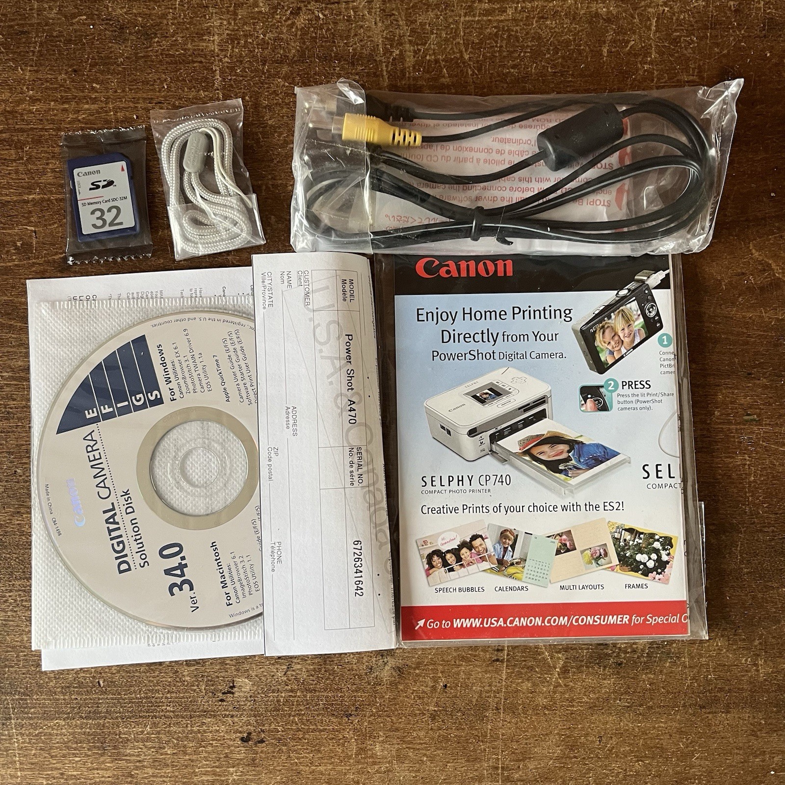 Canon PowerShot A470 Digital Camera Gray w/ Accessories – NEW in BOX